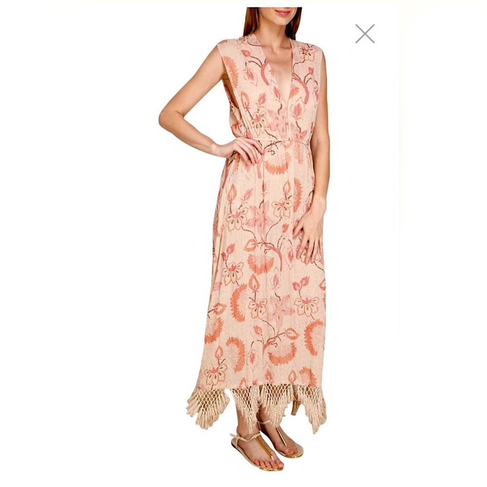 NWT Florabella Maxi Sequin Dress - M/L - Mariposa sequin crepe dress- coverup